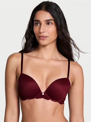 Pürüzsüz Dantelli Push-Up Sütyen