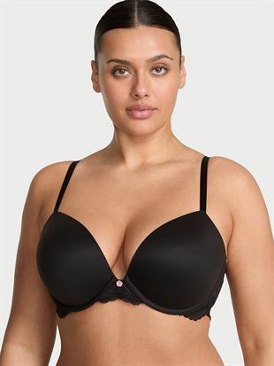 Pürüzsüz Dantelli Push-Up Sütyen