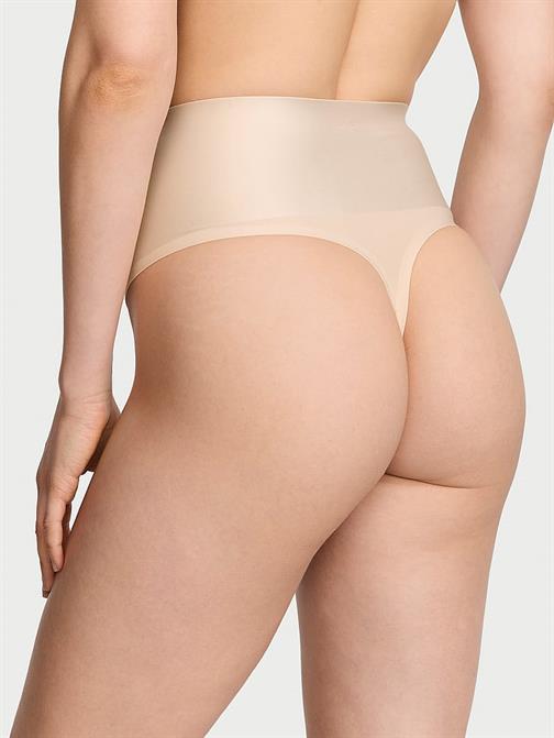 Pürüzsüz Işıltılı Yüksek Bel Tanga