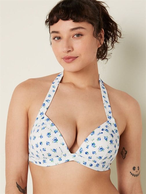 Push-Up Dolgulu Üçgen Bikini Üstü