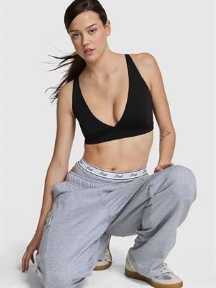 Relay Çapraz Bantlı ve Dekolteli Sporcu Sütyeni
