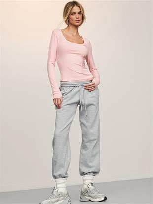 Ribanalı Uzun Kollu Tişört