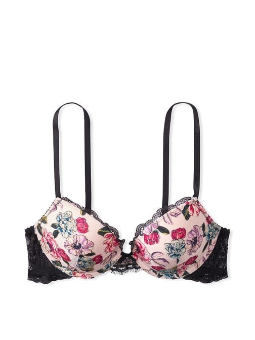 Very Sexy Gül Nakışlı Push-Up Sütyen
