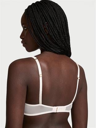 Şakayık İşlemeli Hafif Destekli Demi Sütyen