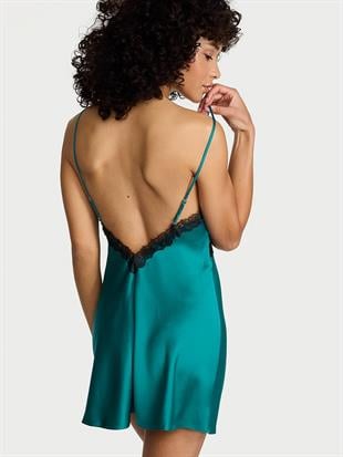 Saten Dantelli Mini Gecelik