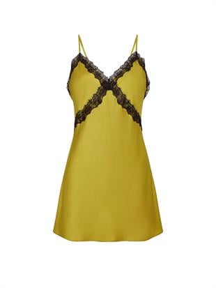 Saten Dantelli Mini Gecelik