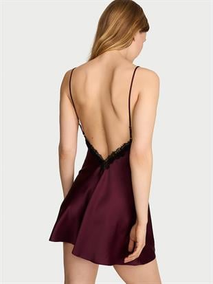 Saten Dantelli Mini Gecelik