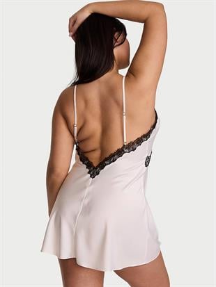 Saten Dantelli Mini Gecelik