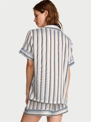 Saten Kısa Pijama Takımı