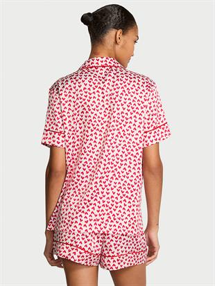 Saten Kısa Pijama Takımı
