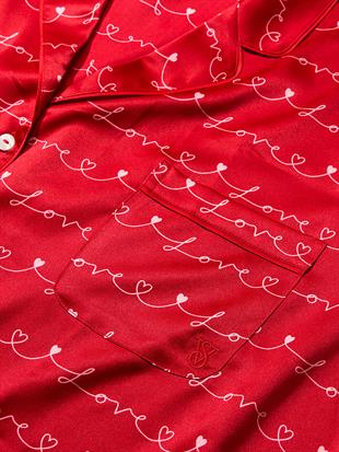 Saten Kısa Pijama Takımı