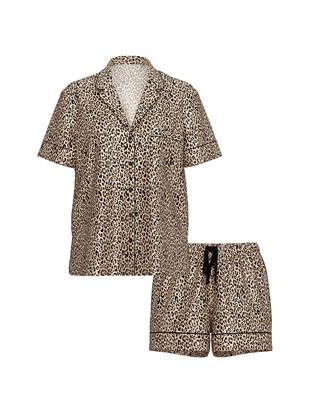 Saten Kısa Pijama Takımı