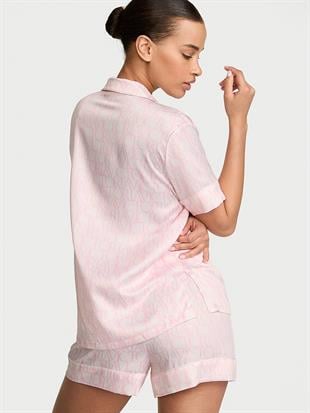 Saten Kısa Pijama Takımı