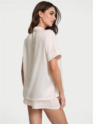 Saten Kısa Pijama Takımı