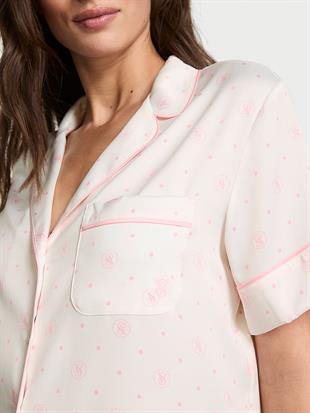 Saten Kısa Pijama Takımı