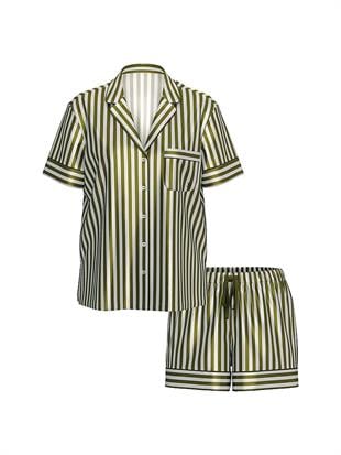 Saten Kısa Pijama Takımı