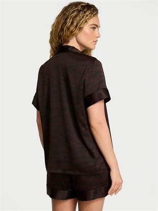 Saten Kısa Pijama Takımı