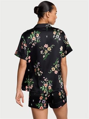 Saten Kısa Pijama Takımı