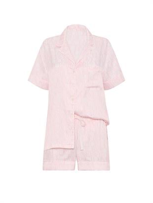 Saten Kısa Pijama Takımı