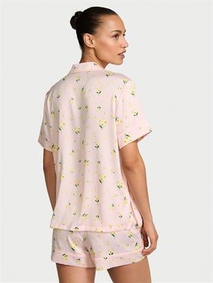 Saten Kısa Pijama Takımı