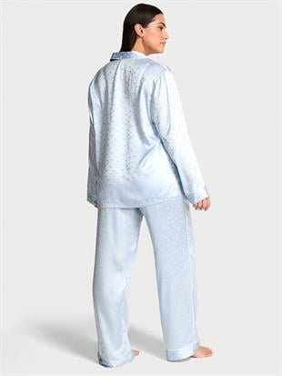 Saten Uzun Pijama Takımı