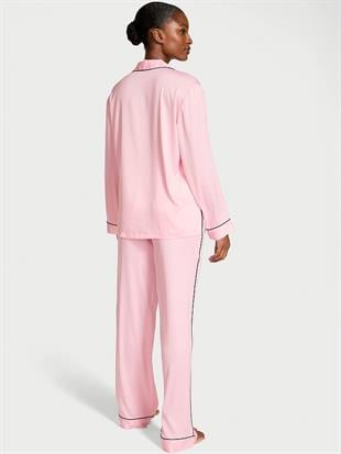 Saten Uzun Pijama Takımı