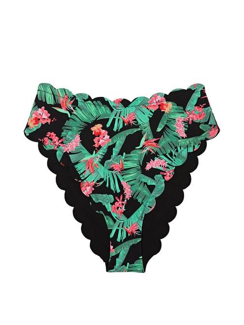 Scallop Yüksek Bel Cheeky Bikini Altı