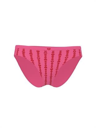 Seamless Kalp Çizgili Bikini Külotu