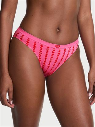 Seamless Kalp Çizgili Bikini Külotu