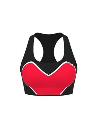 Seamless Kalp Desenli Racerback Sporcu Sütyeni