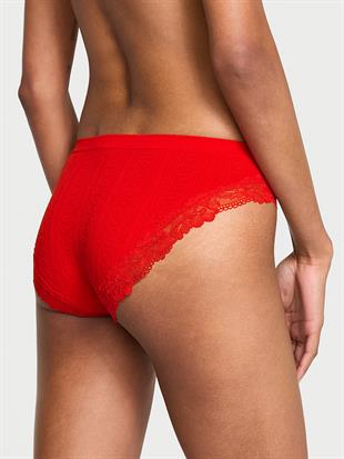 Seamless Kalpli Pointelle Bikini Külotu