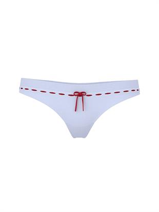 Seamless Kurdele Detaylı Bikini Külotu