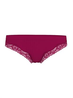 Seamless Ribanalı Dantelli Tanga