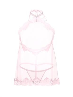 Şifon Dantelli Babydoll Takım