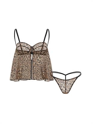 Şifon Flyaway Atlet Babydoll Takımı