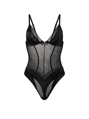 Şifon Üçgen Bodysuit