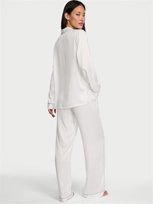 Signature Bridal Saten Uzun Pijama Takımı