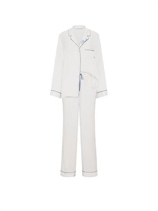 Signature Bridal Saten Uzun Pijama Takımı