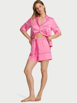 Signature Saten Kısa Pijama Takımı