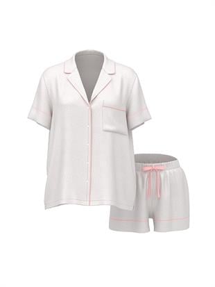 Signature Saten Kısa Pijama Takımı