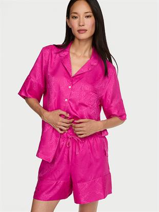 Signature Saten Kısa Pijama Takımı