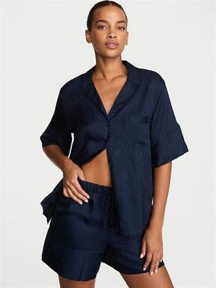 Signature Saten Kısa Pijama Takımı