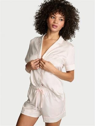 Signature Saten Kısa Pijama Takımı