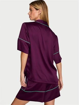 Signature Saten Kısa Pijama Takımı