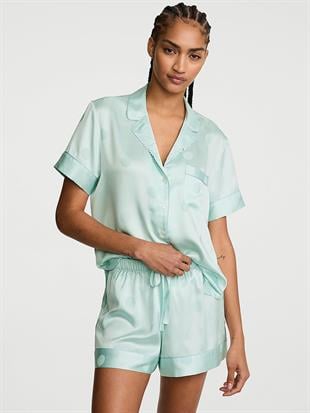 Signature Saten Kısa Pijama Takımı