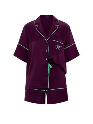 Signature Saten Kısa Pijama Takımı