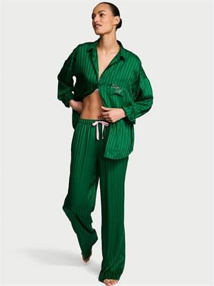 Signature Saten Oversize Pijama Takımı