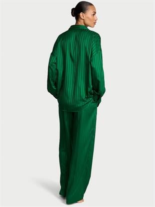 Signature Saten Oversize Pijama Takımı