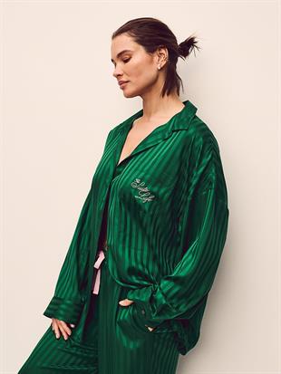 Signature Saten Oversize Pijama Takımı