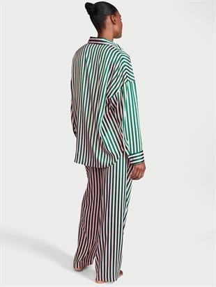 Signature Saten Oversize Pijama Takımı